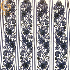 Afrykańska wyszywana cekinami Haftowana sukienka z koronki o długości 91,44 cm