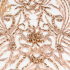 Wykwintna luksusowa suknia ślubna z koralikami Dekoracja tkaniny 3D Haft