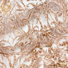 Wykwintna luksusowa suknia ślubna z koralikami Dekoracja tkaniny 3D Haft