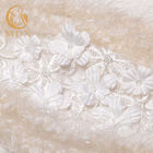 Haute Sequined Couture Koronkowa tkanina Luksusowy haftowany kwiat