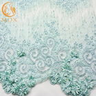 MDX Soft 3D kwiatowy haftowany materiał koronkowy ręcznie robiony na sukienki imprezowe