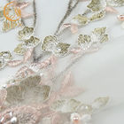 Rodzaje haftowanej koronki MDX o szerokości 140 cm wykonanej ręcznie na sukienkę
