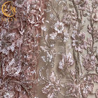 Haftowane siatki ślubne Koronkowe tkaniny nigeryjskie zroszony 140 cm szerokości