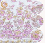 Najnowsza cekinowa koronkowa tkanina haftowana francuska zroszony szerokość 135 cm na imprezę