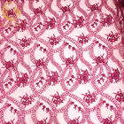 Afrykańska cekinowa koronkowa tkanina haftowana długość 1 stoczni na suknię ślubną
