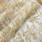 Delikatne hafty MDX w kolorze złotym Koronkowe cekiny z siateczki do sukni wieczorowej