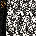 Ubranie Czarna haftowana ręcznie robiona koronkowa tkanina z pereł