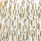 Materiał nylonowy Złoto 3D Koronkowa tkanina kwiatowa Szerokość 135 cm